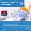 Copri materasso 160x190 climaperfetto + 2 federe climaperfetto